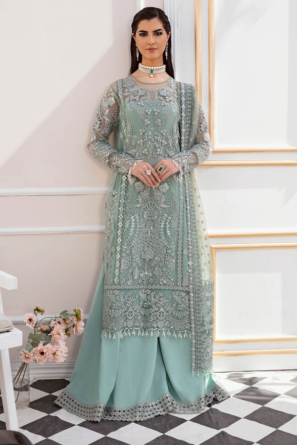 Serene Premium Embroidered Maia 3Pc Net Suit S-1072 Estelle